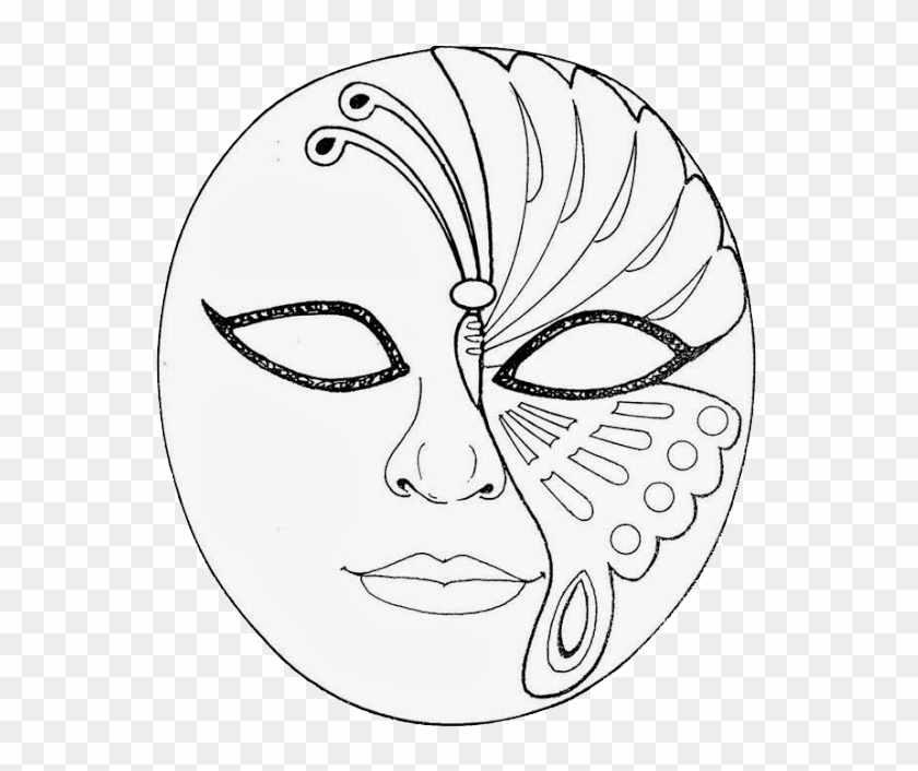 Aqui Vai Uma Pequena Amostra Do Que Vem Por Ai, Clique - Masopustní Masky Šablony Clipart