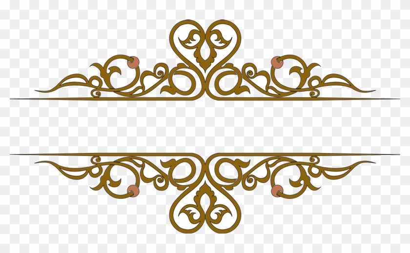 Tribales, Tatuajes, Viñetas De Color Dorado - زخارف نباتية مجردة Clipart #3748969