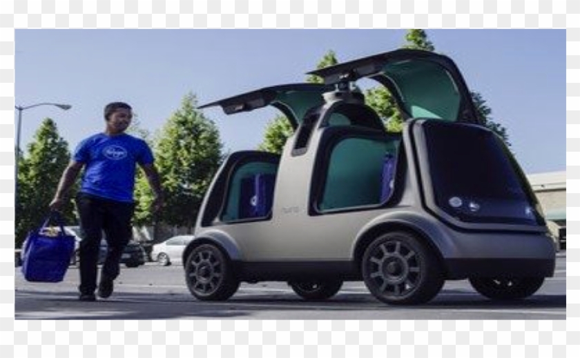 American Supermarket Launching Driverless Food Delivery - Nuro Autonomous Vehicle Clipart