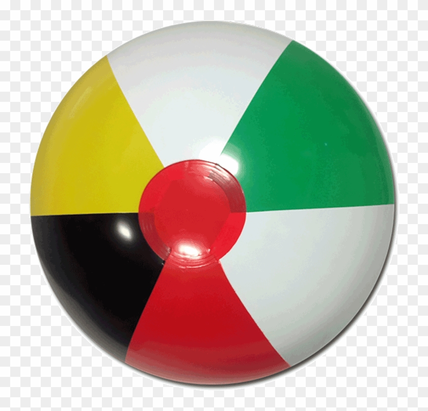 Download 16-inch Beach Balls - Red Black And White Ball Clipart Png