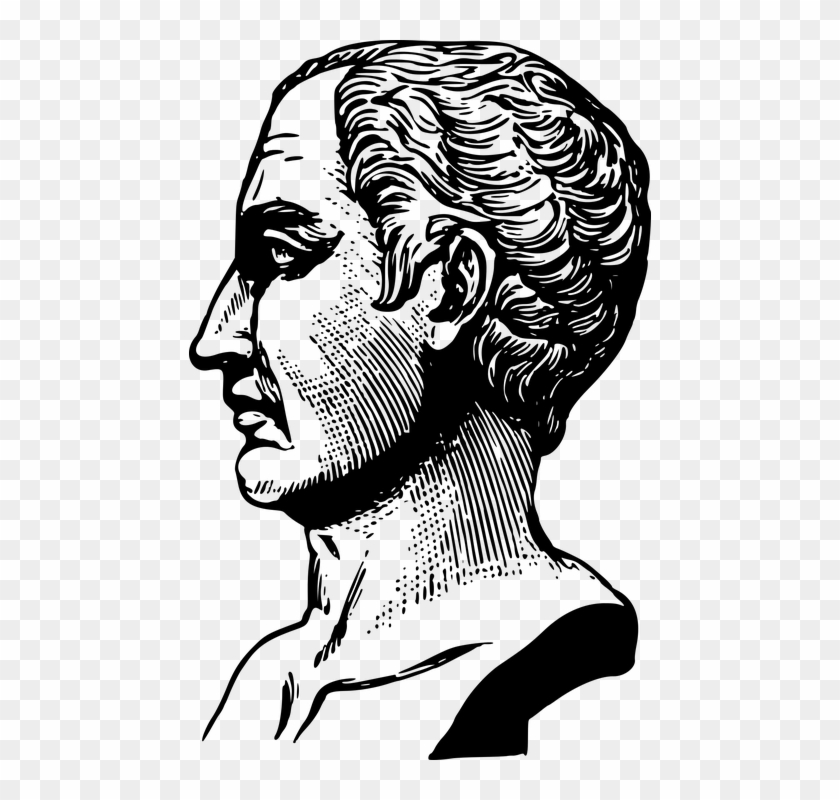 Caesar Dictator Famous General History Julius - Julius Caesar Illustrations Png Clipart