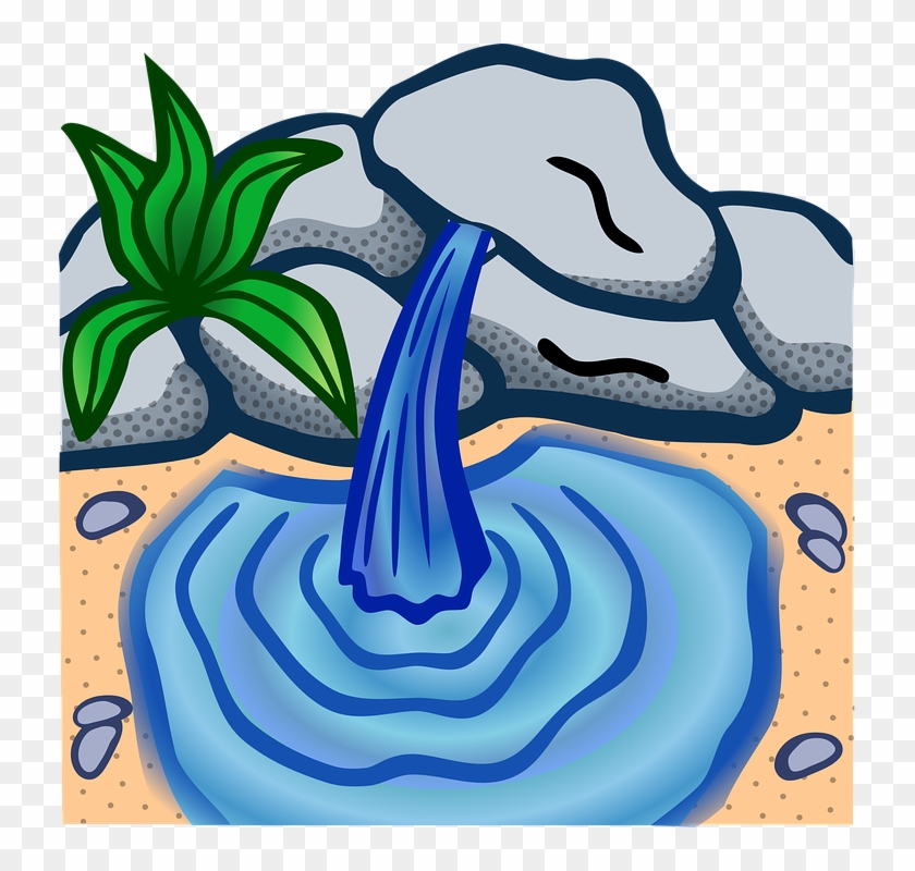 Fountain Water Water Spring - Spring Water Clip Art - Png Download #3750765