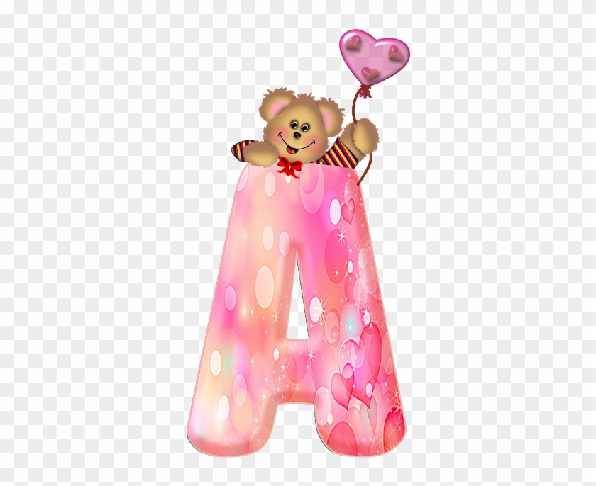 Alfabeto Decorativo Ursinho Png - Cartoon Clipart