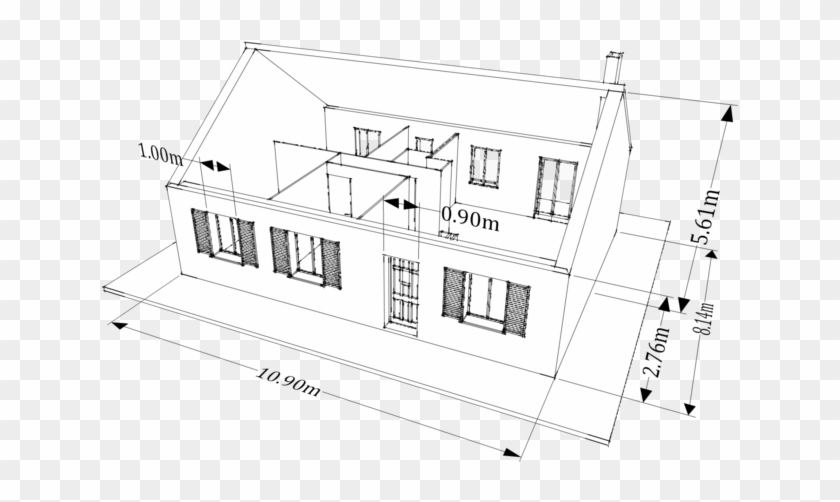 House Sketch - House Sketch Png Clipart #3751461