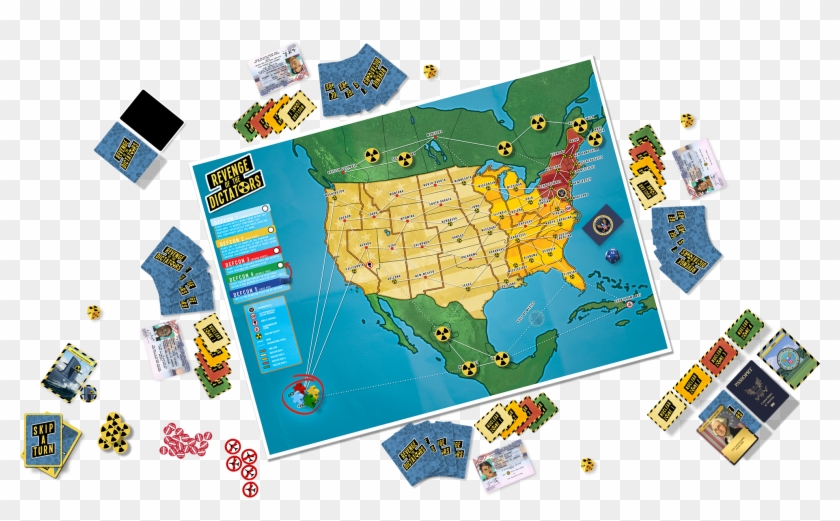 Rotd Game Setup - Revenge Of The Dictators Board Game Clipart