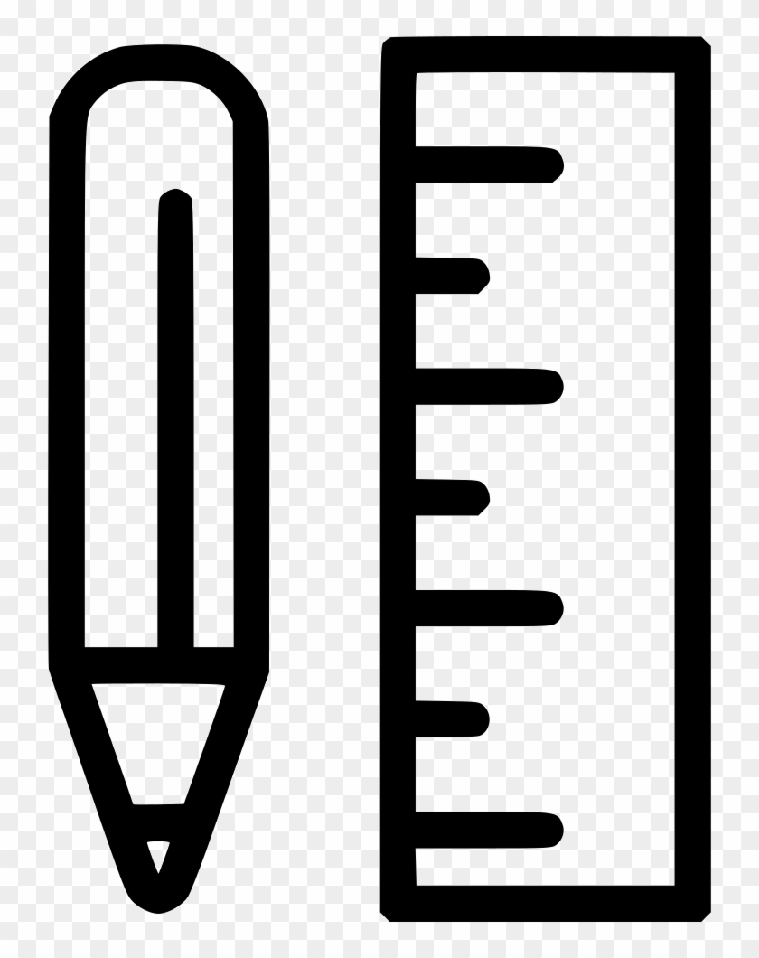 Pencil Svg Png - Ruler Svg Free Clipart