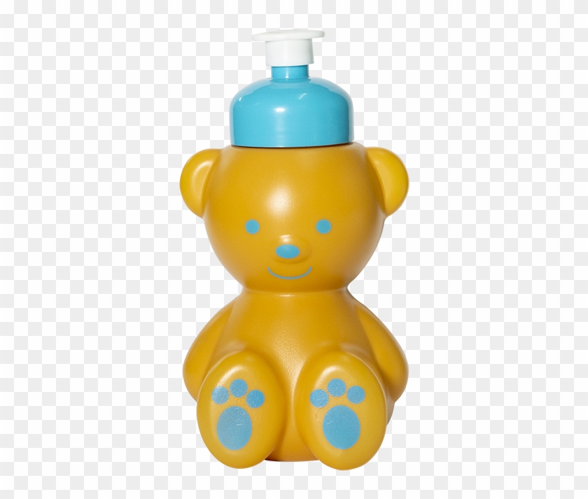 Squeeze Ursinho Caramelo 350 Ml Tampa Azul - Baby Toys Clipart #3751924