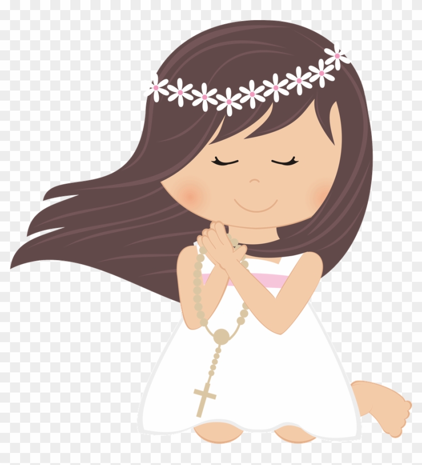 First Communion Girl Png - Clipart Communion Girl Transparent Png #3752083