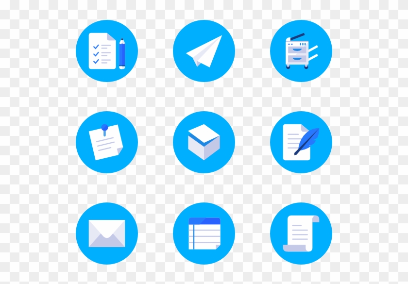 Office - Time Icon Png Blue Clipart #3752184