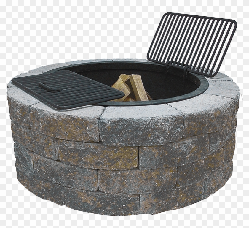 Concrete Block Fire Pit Kit Photo - Outdoor Furniture Clipart #3752748
