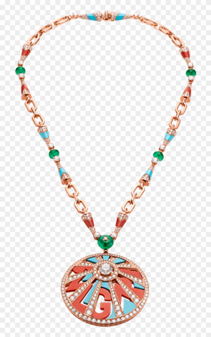 Wild Pop High Jewellery 18 Kt Rose Gold Necklace Set - 80s Necklace Clipart #3753212