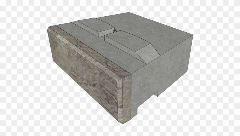 Recon Block, Full Middle Block - Coffee Table Clipart #3753385