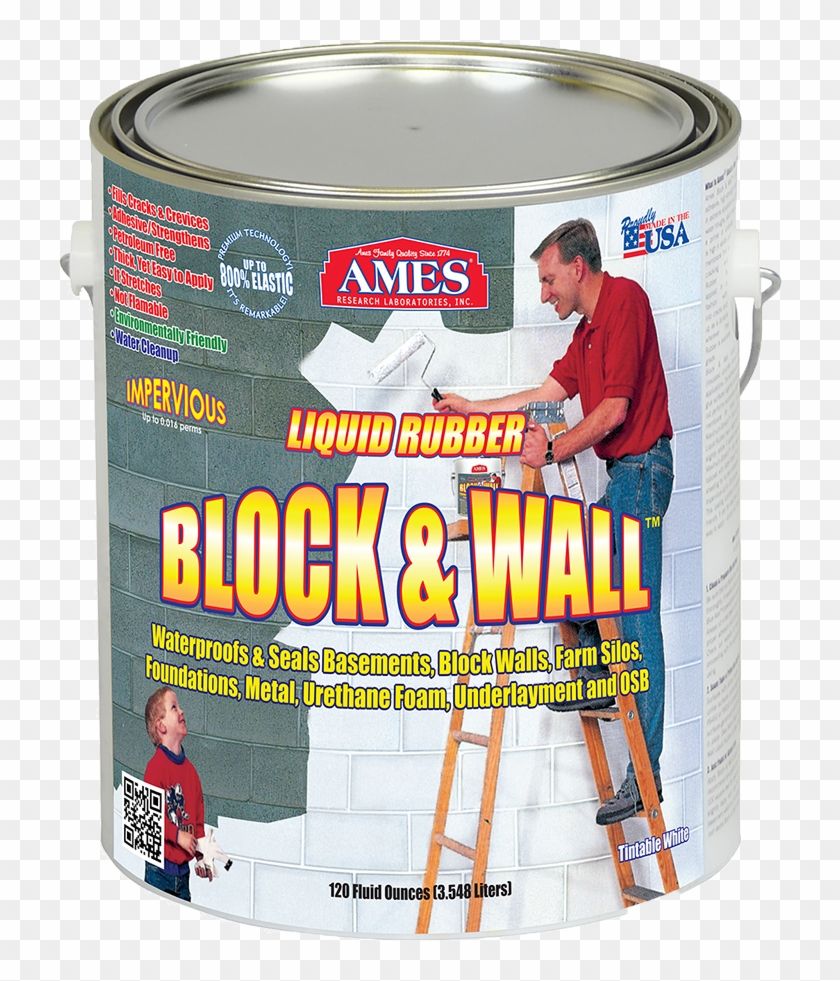 Block - Ames Bwrf5 Block & Wall Liquid Rubber Paint Clipart #3753593