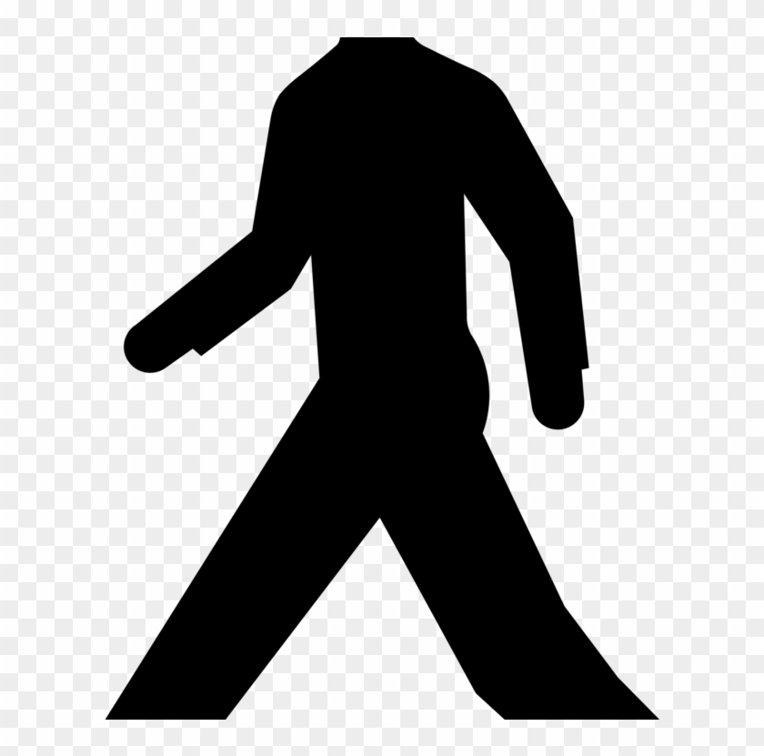 Pedestrian Crossing Computer Icons Zebra Crossing Warning - Clipart Person Walking - Png Download #3753758