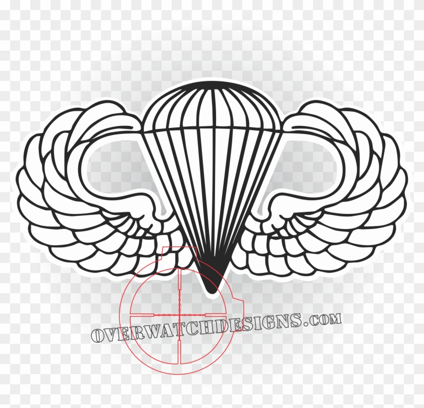 Airborne Wings - Parachutist Badge Clipart #3753768