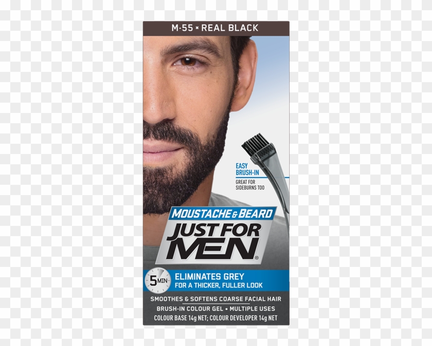 Just For Men Beard Black - Just For Men Mustache And Beard Clipart