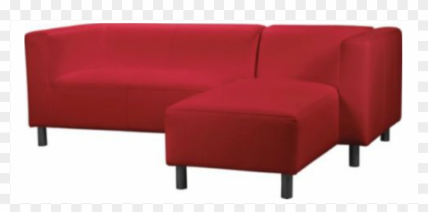 Red Fabric Corner Sofa - Studio Couch Clipart #3754589