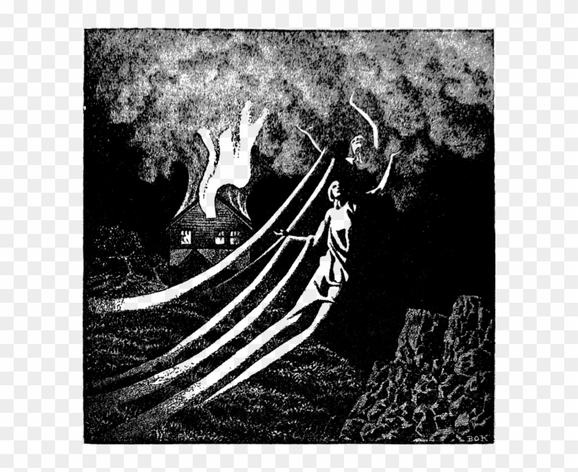 "in The Darkness Two Semi-shapes Glided Swiftly By, - Hanging Man Hill Creepypasta Clipart #3754728
