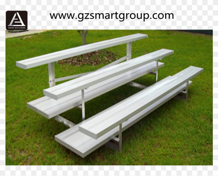 Sm Bl 03 Small Portable Bleachers 3 Rows Movable Aluminium - Outdoor Bench Clipart