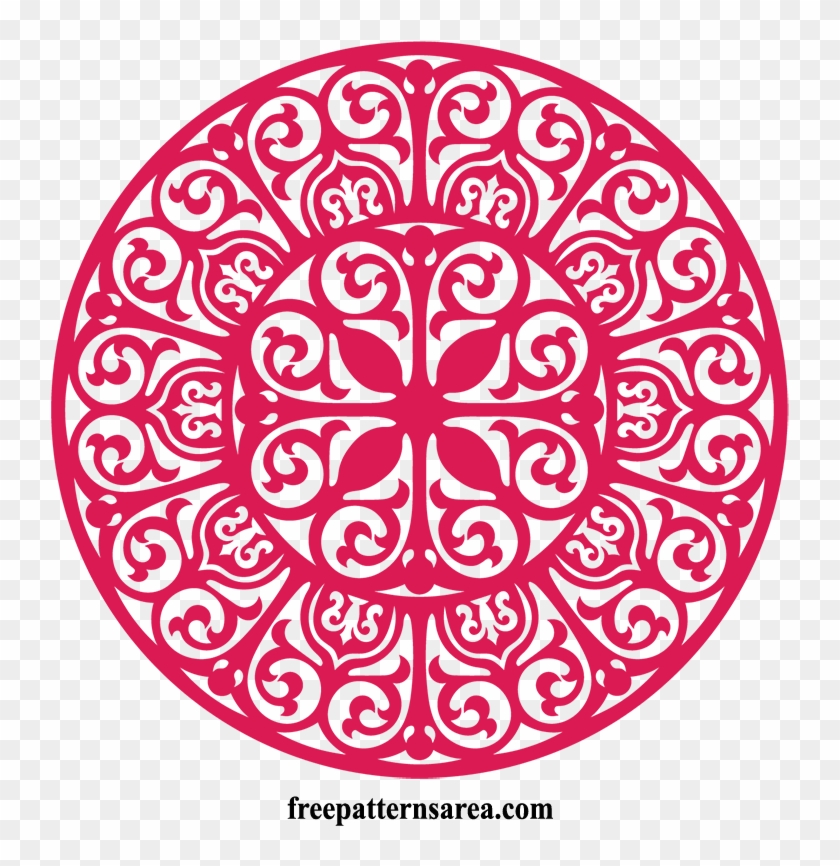Free Silhouette Ornament Ornamental Decoration Vector - Ornamental Circle Vector Png Clipart #3755410