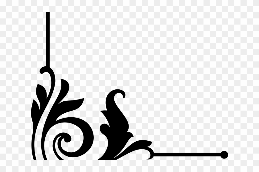 Ornamental Clipart Corner - Decorative Border Clipart - Png Download