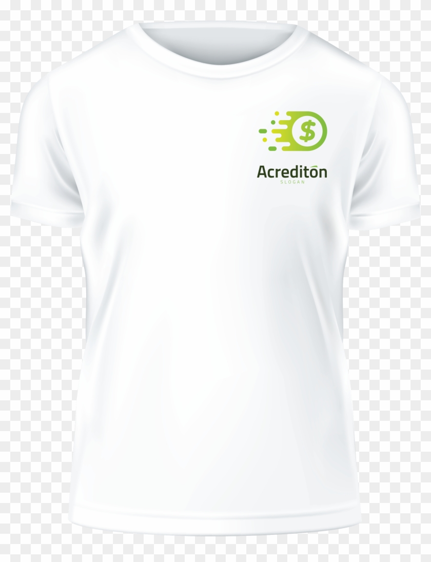 Playera Blanca 1 6x - Active Shirt Clipart #3755567