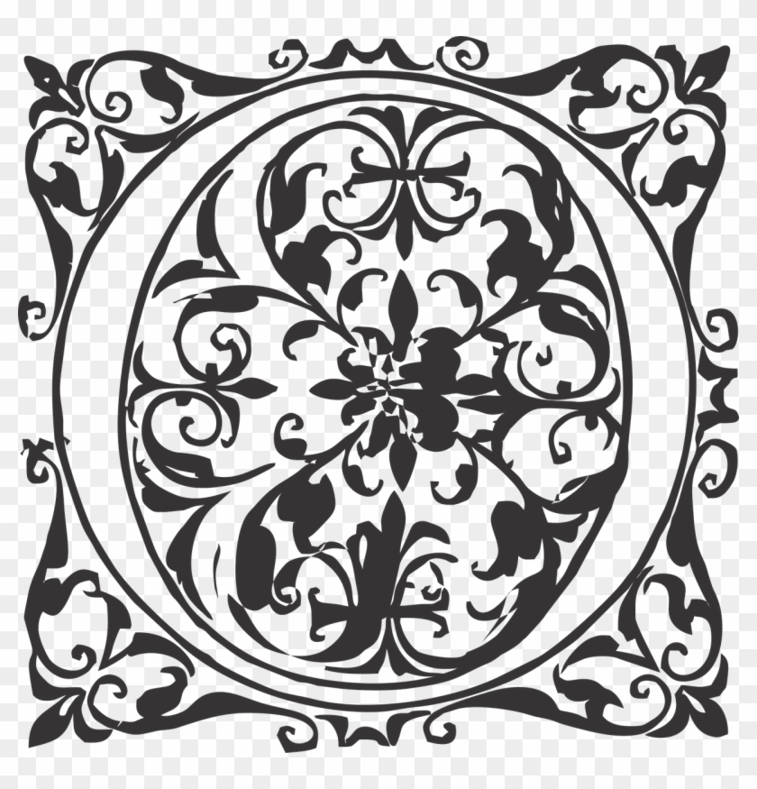 Ornamental Ornate Tile - Ornament Clipart #3755891