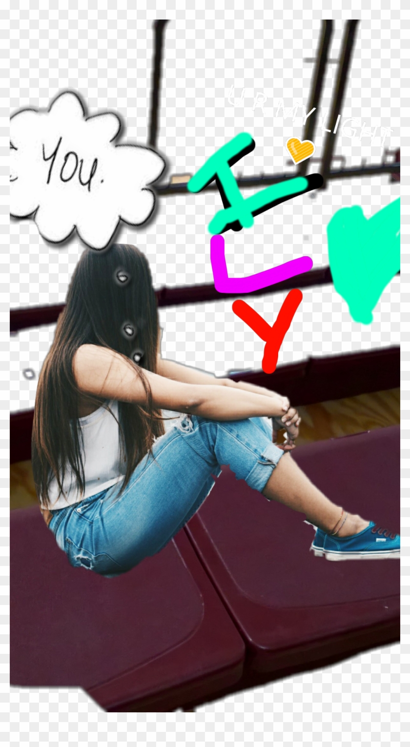 Loveyou Sticker - Girl Clipart #3756429