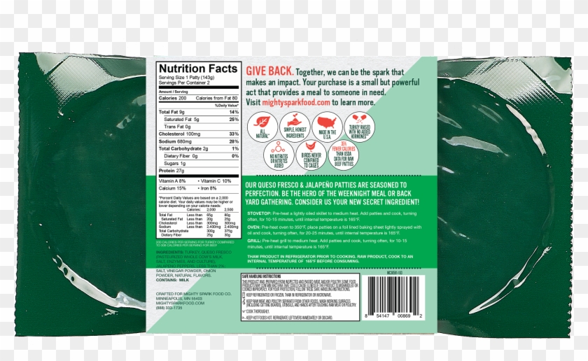 Queso Fresco & Jalapeño Turkey Patty Clipart