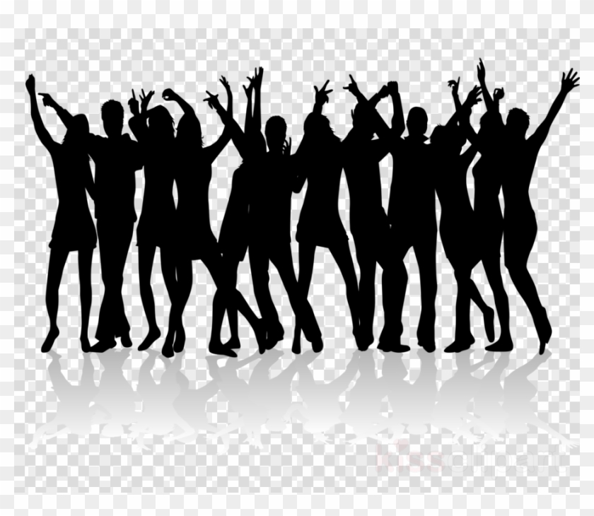 Silhouette Party Clipart Dance Party Clip Art - Clip Art Dance Party - Png Download