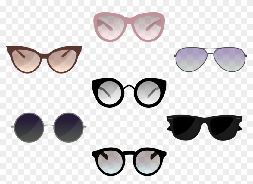 1980s Style Vector Sunglasses Retro Free Transparent - Sunglasses Vector Free Download Clipart