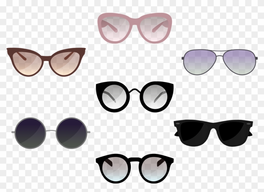 1980s Style Vector Sunglasses Retro Free Transparent - Sunglasses Vector Free Download Clipart #3757023