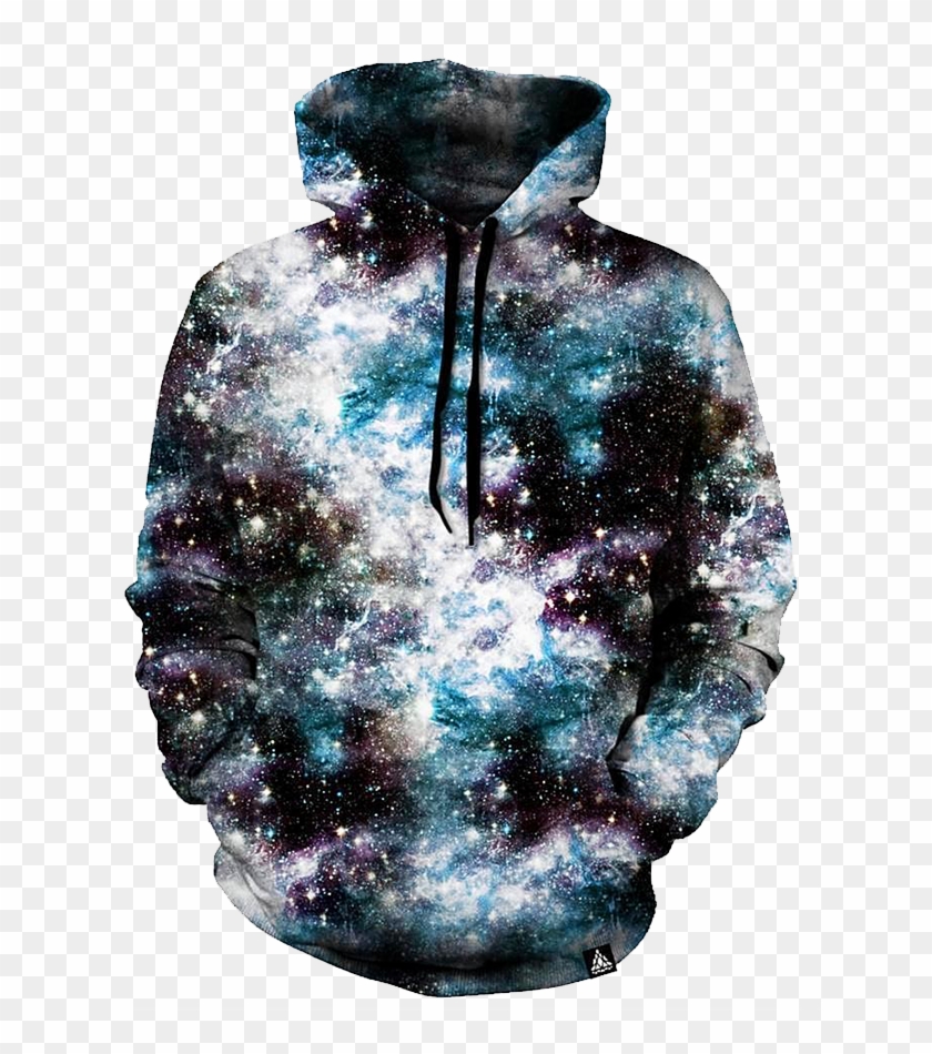 Space Dust Hoodie - Galaxy Black And White Hoodie Clipart