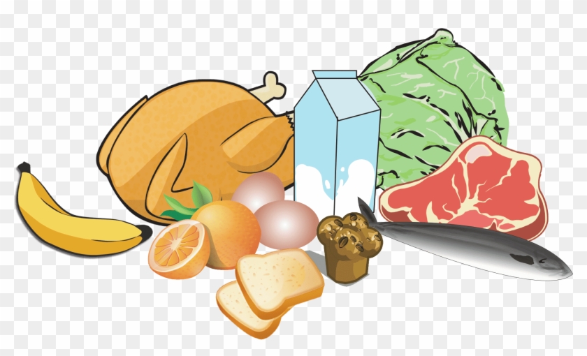 Fried Chicken Vegetable Meat Health Food - Meat And Vegetables Clipart - Png Download