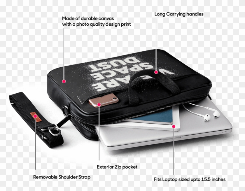 Dailyobjects We Are Space Dust City Compact Messenger - Bag Clipart