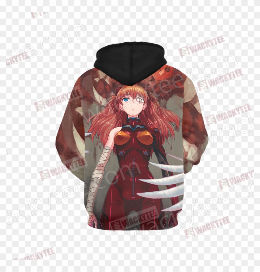 Shin Seiki Evangelion Soryu Asuka Langley 3d Hoodie Clipart #3757761