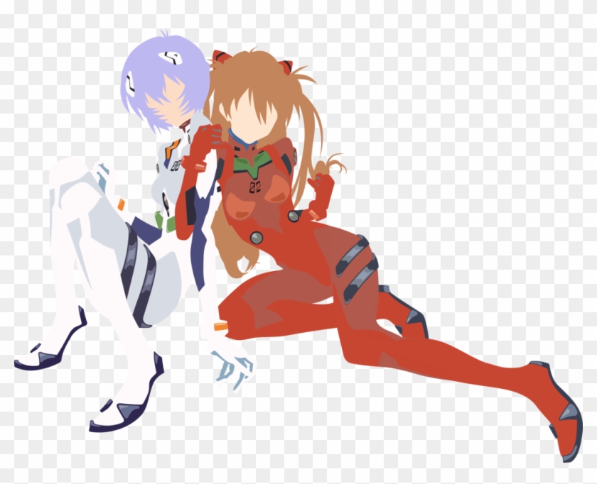 Rei And Asuka - Neon Genesis Evangelion Rei And Asuka Switch Clipart #3757796