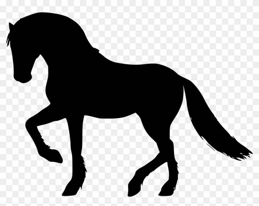 Silhouette, Horse, Gallop, Equestrian, Animal, Omnivore - Silueta De Un Caballo Clipart #3757798