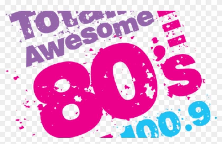 Totally Awesome 80s - Circle Clipart
