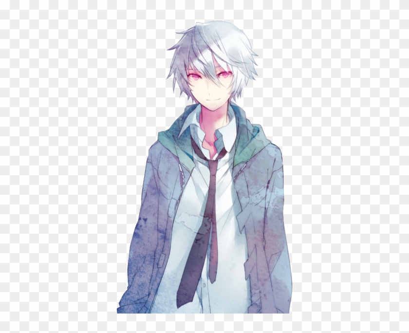 Anime Boy White Hair Clipart #3758312