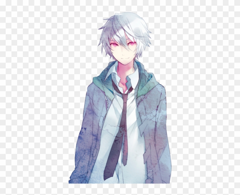 Anime Boy White Hair Clipart