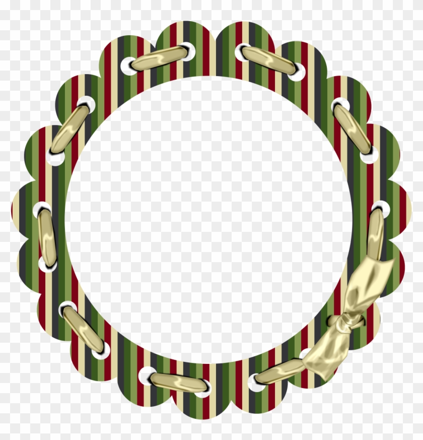 Laced Ribbon Christmas Frames, Christmas Colors, Christmas - Clip Art - Png Download #3758742