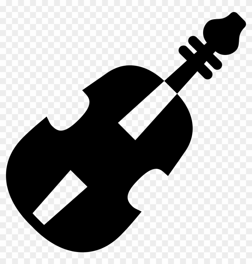Violin Clip Art Image Black And White - Rock Music Icon - Png Download #3758769