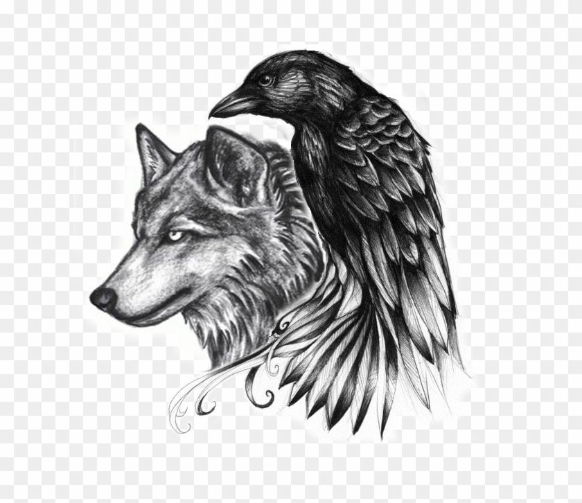 Drawing Tattoo Back - Transparent Wolf Tattoo Png Clipart #3759154