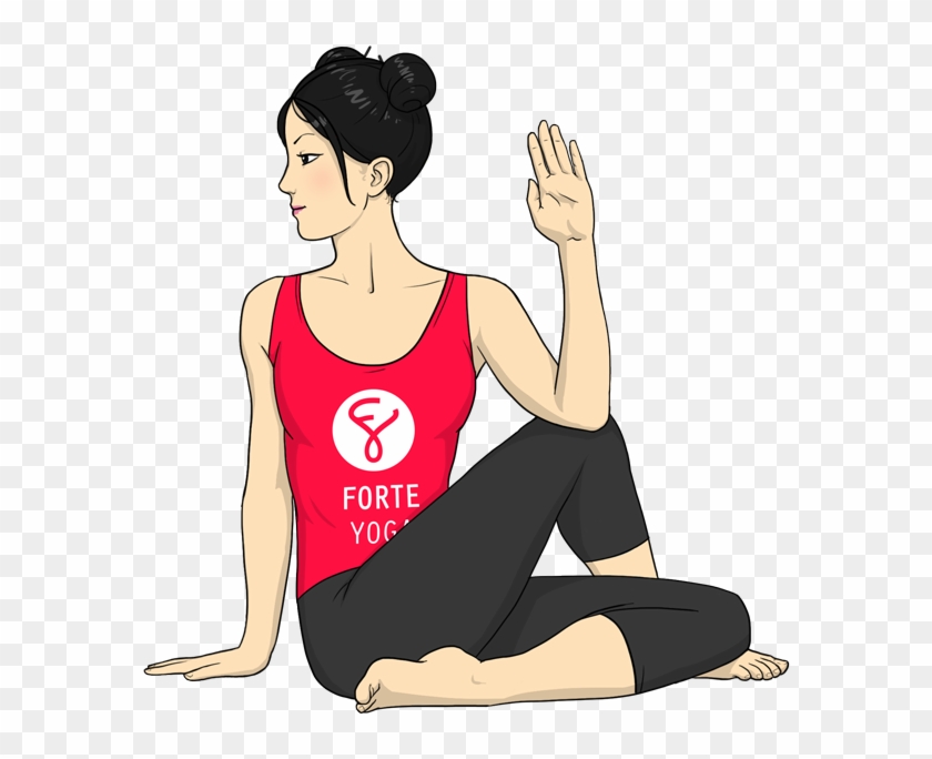 Half Lord Of The Fishes Yoga Pose , Png Download - Sitting Clipart