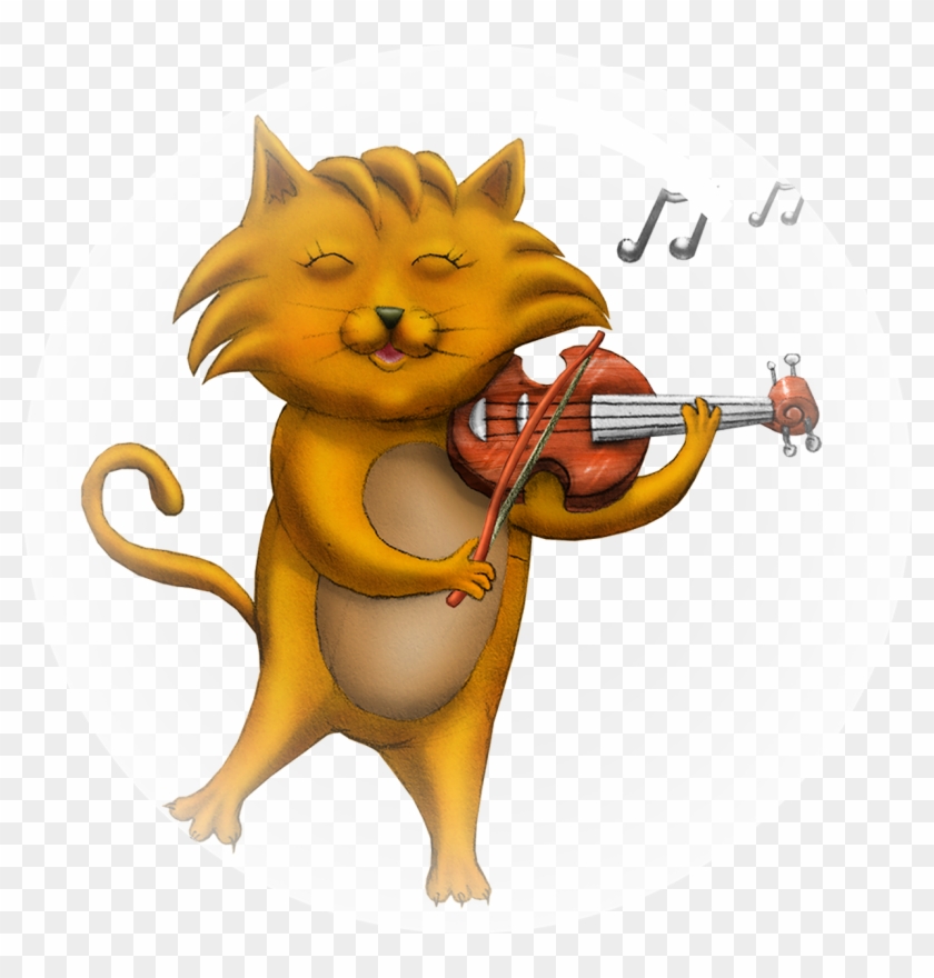 Classical Clipart Small Violin - Cat And The Fiddle Png Transparent Png #3759571