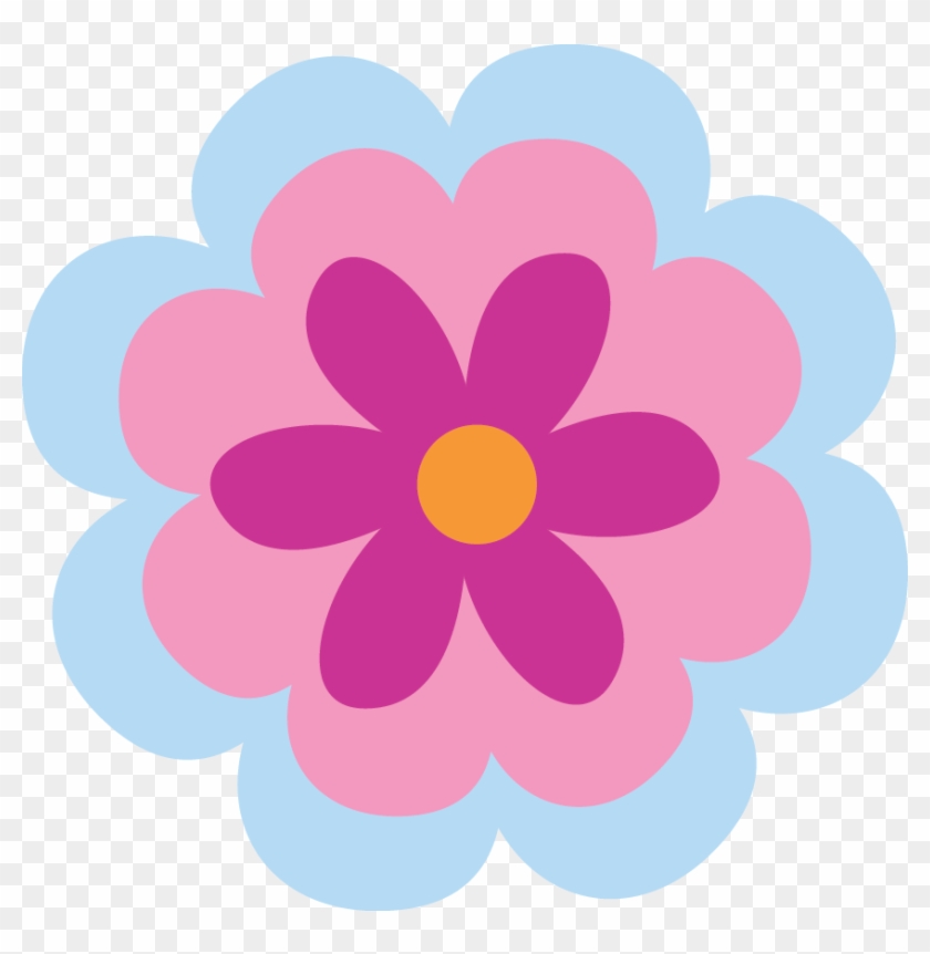 Clipart De Búhos De Colores - Buhos Con Flores Animados - Png Download