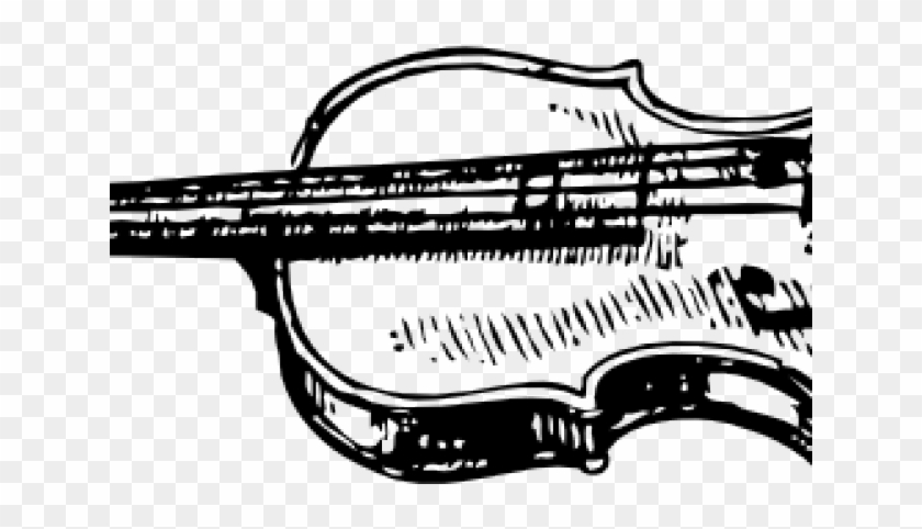 Violin Clipart Public Domain - Violin Clip Art Black And White - Png Download #3759928