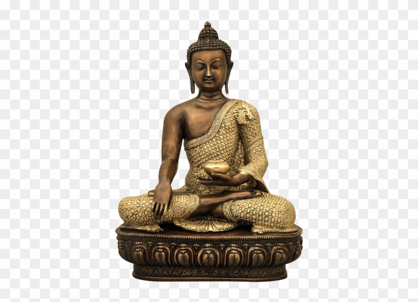 Brass Buddha Front Side - Gautama Buddha Clipart