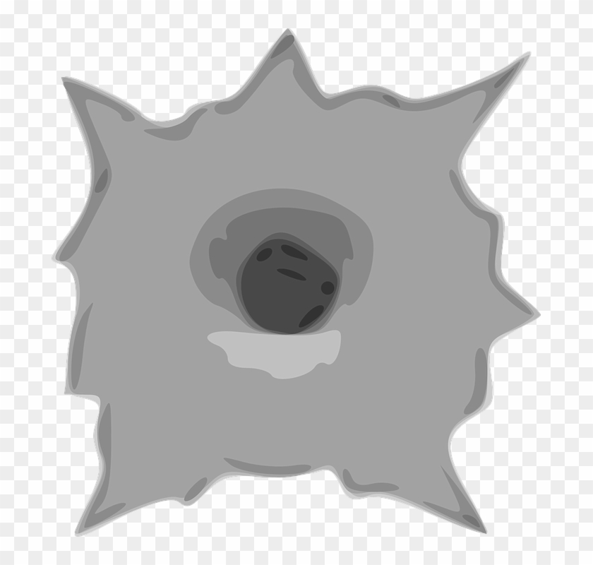 Bullet Free Vector Graphic On Pixabay Gun - Bullet Hole Transparent Gif Clipart #3759996